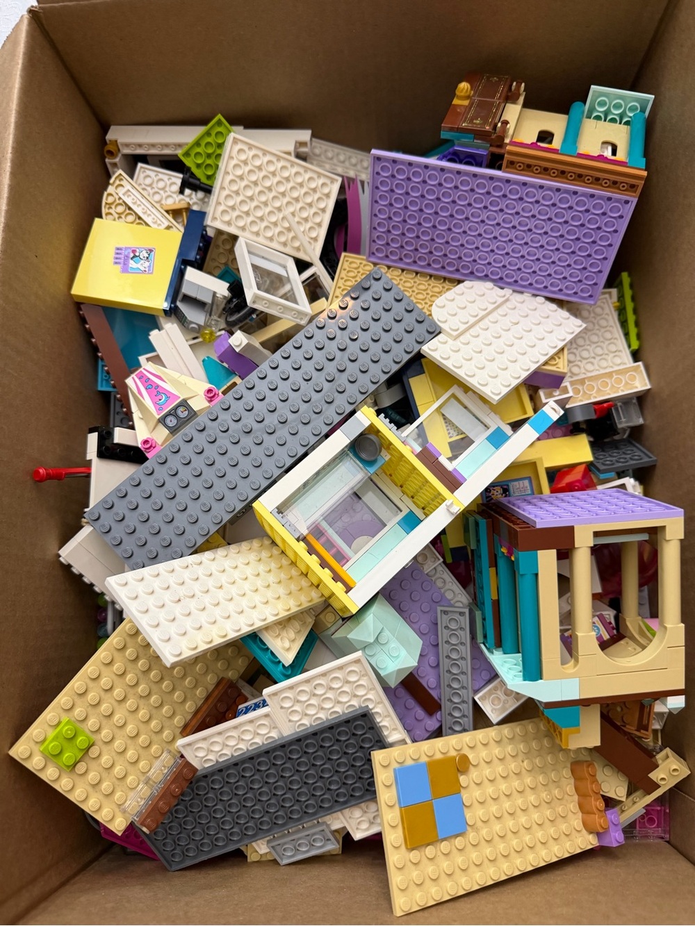 Assorted LEGO Classic & Friends Pieces Mixed PastelNeutral Colors 6.4 Pounds Lot